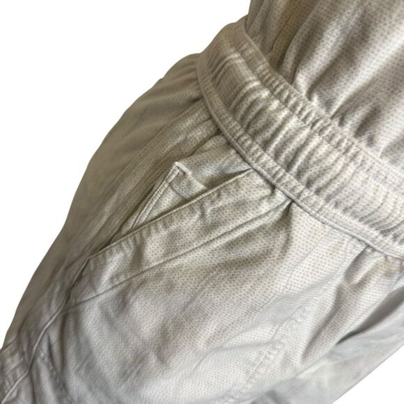 Athleta Farallon Printed Romper Spliced Magic Veil Grey Size Medium EUC - Picture 6 of 8